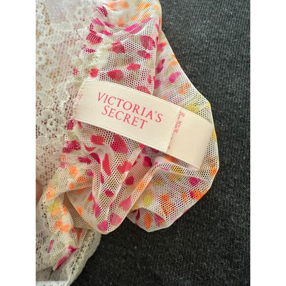 Victoria’s Secret y2k babydoll lingerie cami tank top dress cheetah print - Picture 2 of 7